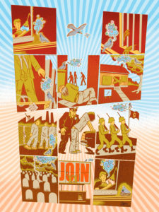 chucksperry200907 wordless comic for World War 3 Illustrated
