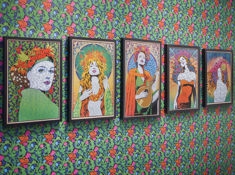 Sperry Installation with Spoke Art at Art on Paper, New York Chuck Sperry