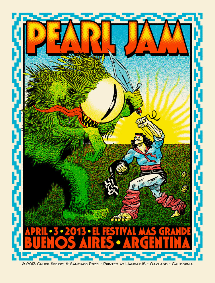 Pearl Jam Live in Two Dimensions, Haight Street Art Center, Chuck Sperry